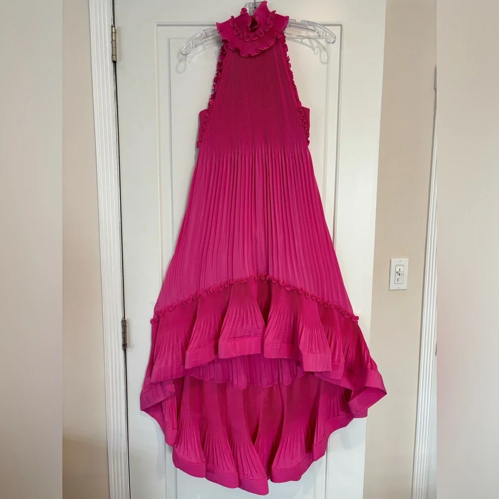 UNGARO Ruffle Dress - Picture 1 of 8